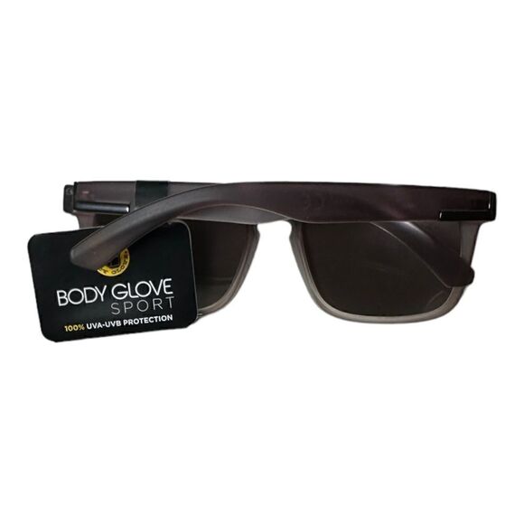 New BGSPT 2022 Body Glove Sport Gray 91 Brown Sunglasses 100% UV Mirrored - Picture 2 of 3